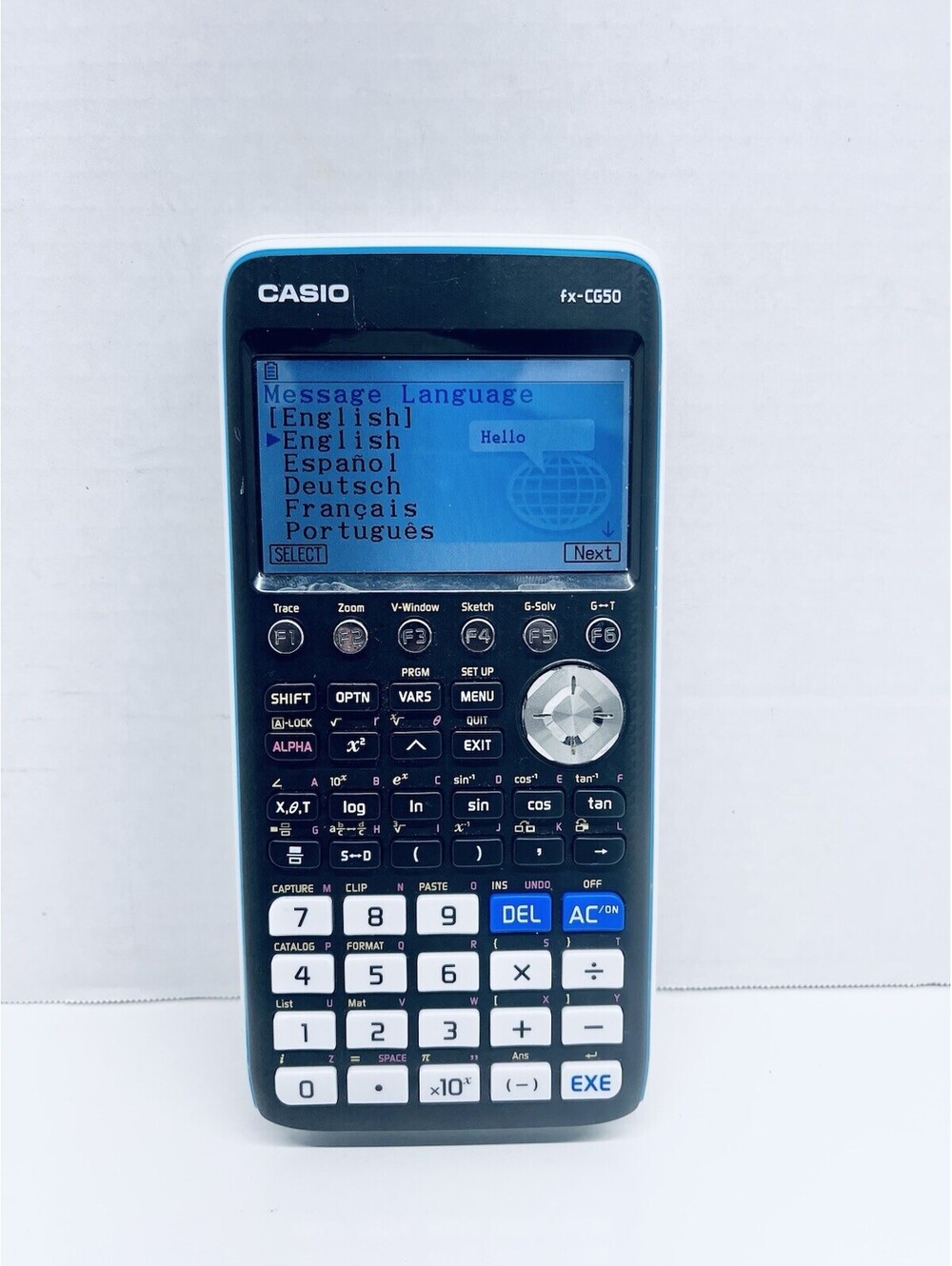 Casio FX-CG50 Graphing Calculator - White